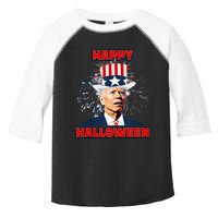 Funny Joe Biden Happy Halloween For Fourth Of July Toddler Fine Jersey T-Shirt