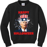 Funny Joe Biden Happy Halloween For Fourth Of July Kids Sweatshirt