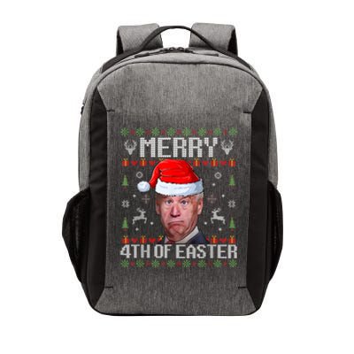 Funny Joe Biden Merry 4th Of Easter Funny Ugly Christmas Vector Backpack