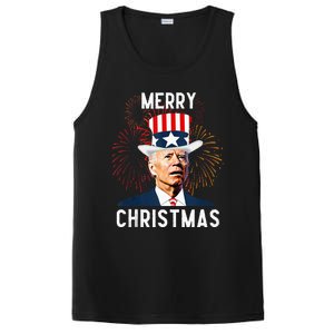 Funny Joe Biden Merry Christmas For Fourth Of July PosiCharge Competitor Tank