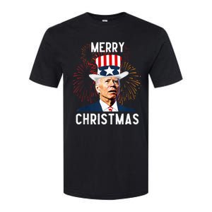 Funny Joe Biden Merry Christmas For Fourth Of July Softstyle CVC T-Shirt