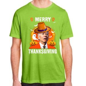 Funny Joe Biden Confused Merry Thanksgiving For Thanksgiving Gift Adult ChromaSoft Performance T-Shirt