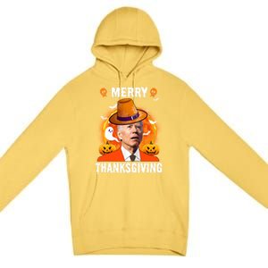 Funny Joe Biden Confused Merry Thanksgiving For Thanksgiving Gift Premium Pullover Hoodie