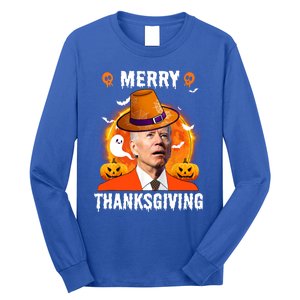 Funny Joe Biden Confused Merry Thanksgiving For Thanksgiving Gift Long Sleeve Shirt