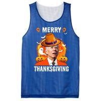 Funny Joe Biden Confused Merry Thanksgiving For Thanksgiving Gift Mesh Reversible Basketball Jersey Tank