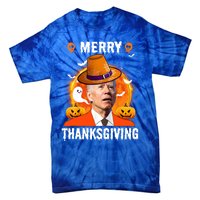 Funny Joe Biden Confused Merry Thanksgiving For Thanksgiving Gift Tie-Dye T-Shirt