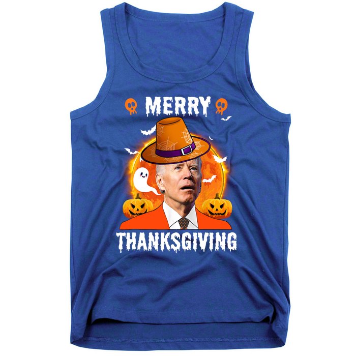 Funny Joe Biden Confused Merry Thanksgiving For Thanksgiving Gift Tank Top