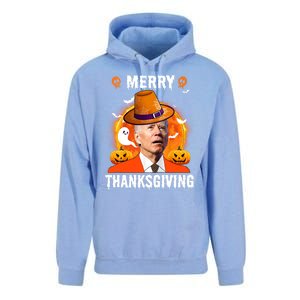 Funny Joe Biden Confused Merry Thanksgiving For Thanksgiving Gift Unisex Surf Hoodie