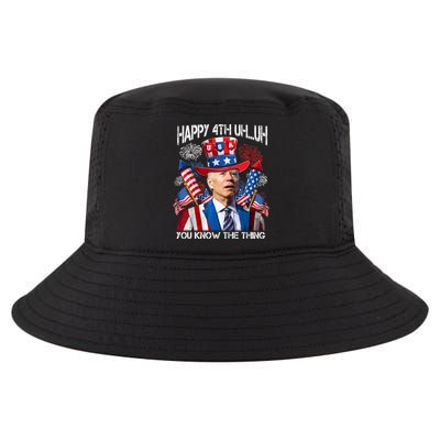 Funny Joe Biden 4th Of July Happy 4th Uh You Know The Thing  Cool Comfort Performance Bucket Hat
