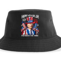 Funny Joe Biden 4th Of July Happy 4th Uh You Know The Thing  Sustainable Bucket Hat