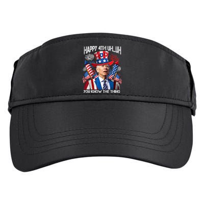Funny Joe Biden 4th Of July Happy 4th Uh You Know The Thing  Adult Drive Performance Visor