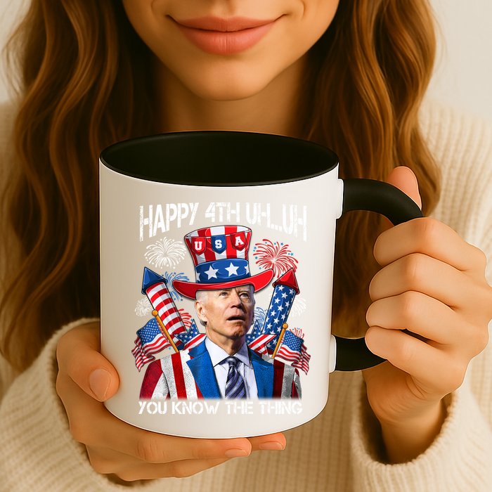 Funny Joe Biden 4th Of July Happy 4th Uh You Know The Thing  Mug