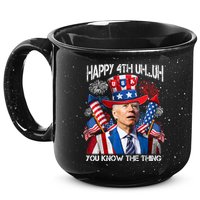 Funny Joe Biden 4th Of July Happy 4th Uh You Know The Thing  15oz Campfire Ceramic Mug