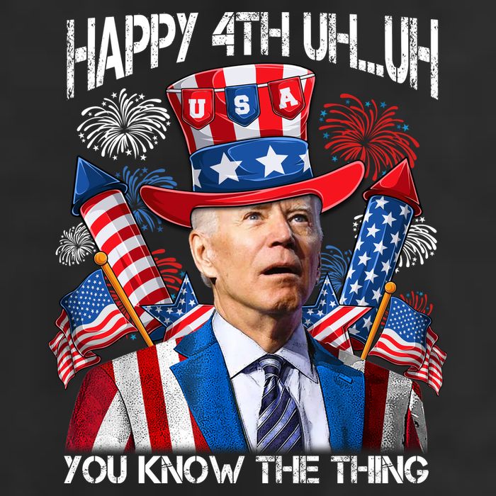 Funny Joe Biden 4th Of July Happy 4th Uh You Know The Thing  Golf Towel