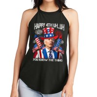 Funny Joe Biden 4th Of July Happy 4th Uh You Know The Thing  Women's Perfect Tri Rocker Tank