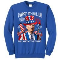 Funny Joe Biden 4th Of July Happy 4th Uh You Know The Thing  Sweatshirt