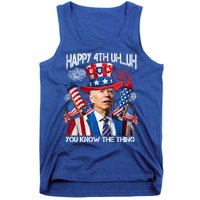 Funny Joe Biden 4th Of July Happy 4th Uh You Know The Thing  Tank Top
