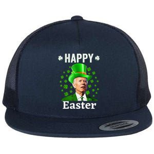 Funny Joe Biden Easter Confused St Patricks Day Confused Joe Flat Bill Trucker Hat