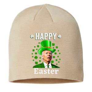 Funny Joe Biden Easter Confused St Patricks Day Confused Joe Sustainable Beanie