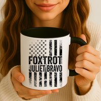 Foxtrot Juliet Bravo Lets Go Brandon Fjb Anti Biden Mug