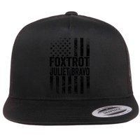 Foxtrot Juliet Bravo Lets Go Brandon Fjb Anti Biden Flat Bill Trucker Hat