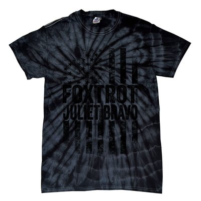 Foxtrot Juliet Bravo Lets Go Brandon Fjb Anti Biden Tie-Dye T-Shirt