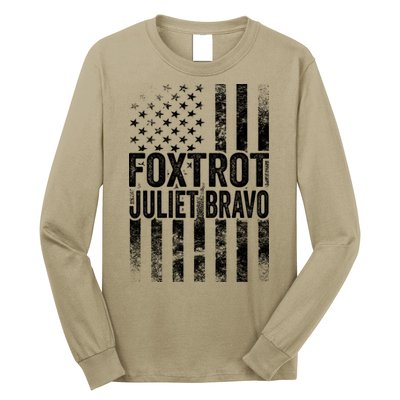 Foxtrot Juliet Bravo Lets Go Brandon Fjb Anti Biden Long Sleeve Shirt