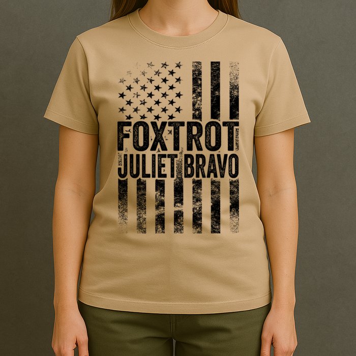 Foxtrot Juliet Bravo Lets Go Brandon Fjb Anti Biden T-Shirt