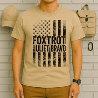 Foxtrot Juliet Bravo Lets Go Brandon Fjb Anti Biden T-Shirt
