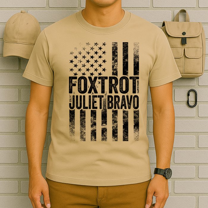 Foxtrot Juliet Bravo Lets Go Brandon Fjb Anti Biden T-Shirt