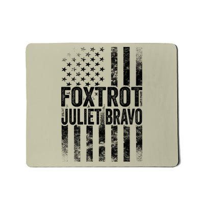 Foxtrot Juliet Bravo Lets Go Brandon Fjb Anti Biden Mousepad