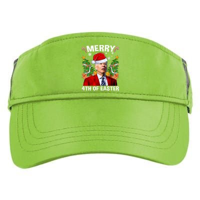 Funny Joe Biden Christmas Santa Hat Merry 4th Of Easter Xmas Adult Drive Performance Visor