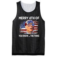 Funny Joe Biden Merry 4th Of You Know The Thing 4th Of July Mesh Reversible Basketball Jersey Tank