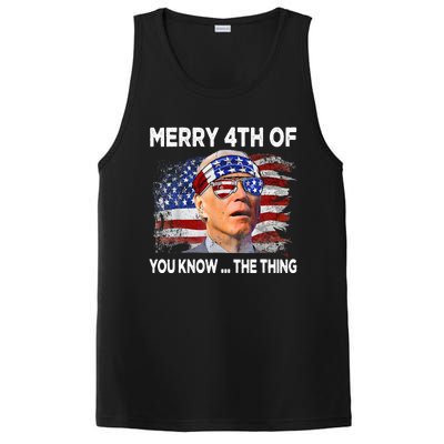 Funny Joe Biden Merry 4th Of You Know The Thing 4th Of July PosiCharge Competitor Tank