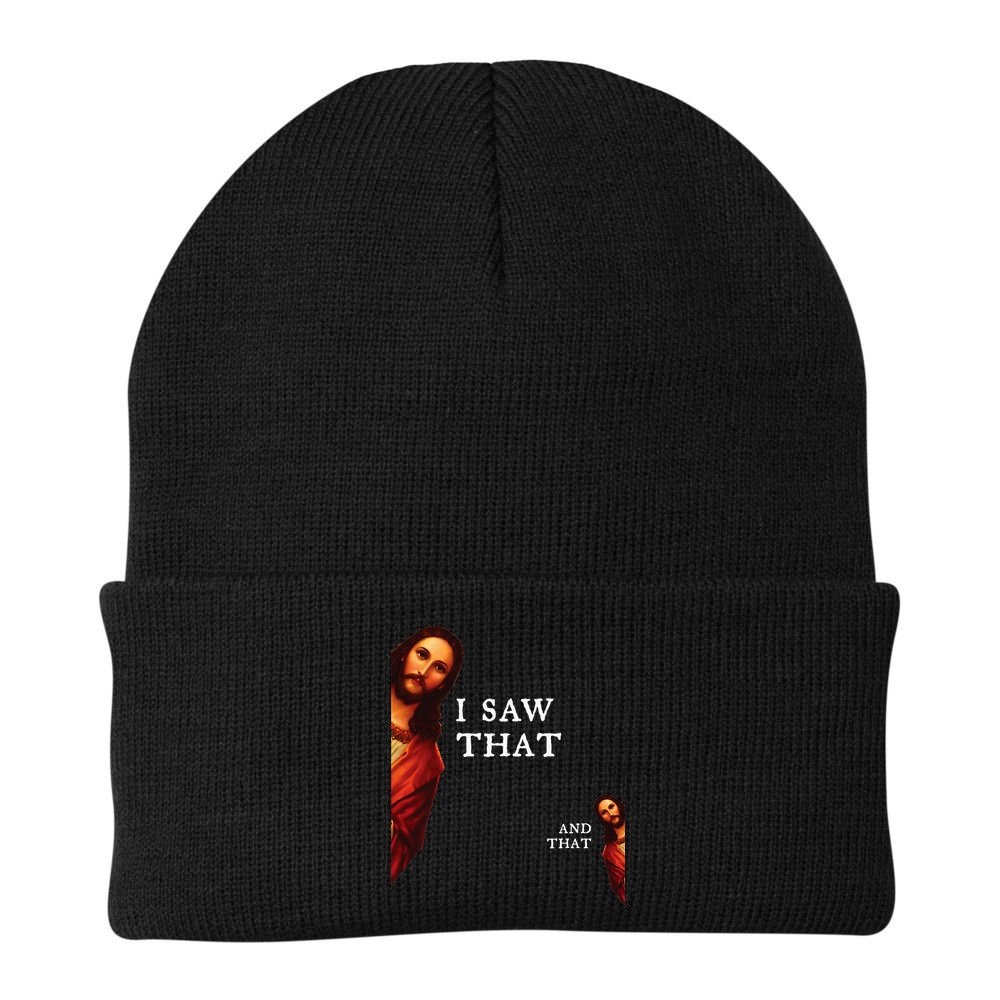 Funny Jesus Bible Best Joke Quote I Saw That And That Beanie