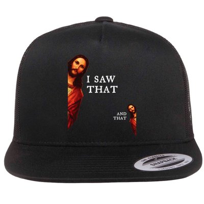 Funny Jesus Bible Best Joke Quote I Saw That And That Flat Bill Trucker Hat