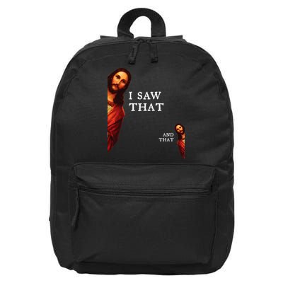 Funny Jesus Bible Best Joke Quote I Saw That And That 16 in Basic Backpack