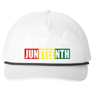 Freegiftish Juneteenth Black History American June 19th 1965 Gift Snapback Five-Panel Rope Hat