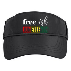 Freegiftish Juneteenth Black History American June 19th 1965 Gift Adult Drive Performance Visor