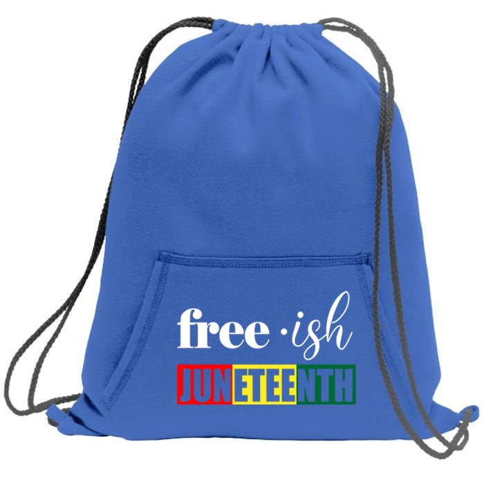 Freegiftish Juneteenth Black History American June 19th 1965 Gift Sweatshirt Cinch Pack Bag