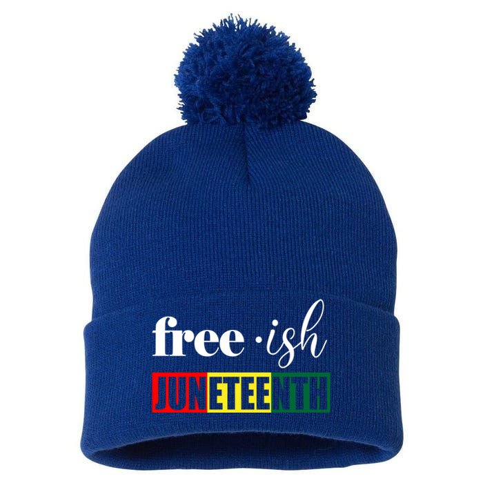 Freegiftish Juneteenth Black History American June 19th 1965 Gift Pom Pom 12in Knit Beanie