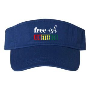 Freegiftish Juneteenth Black History American June 19th 1965 Gift Valucap Bio-Washed Visor