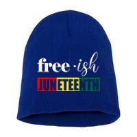 Freegiftish Juneteenth Black History American June 19th 1965 Gift Short Acrylic Beanie