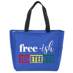 Freegiftish Juneteenth Black History American June 19th 1965 Gift Zip Tote Bag