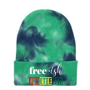 Freegiftish Juneteenth Black History American June 19th 1965 Gift Tie Dye 12in Knit Beanie