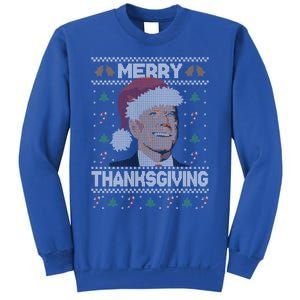 Funny Joe Biden Merry Thanksgiving Ugly Christmas Gift Sweatshirt