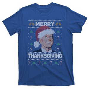 Funny Joe Biden Merry Thanksgiving Ugly Christmas Gift T-Shirt