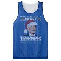 Funny Joe Biden Merry Thanksgiving Ugly Christmas Gift Mesh Reversible Basketball Jersey Tank