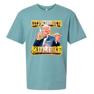 Funny Joe Biden Lets Get Ready To Mumble Anti Liberals Sueded Cloud Jersey T-Shirt