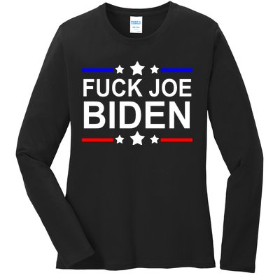 F*ucK Joe Biden Ladies Long Sleeve Shirt